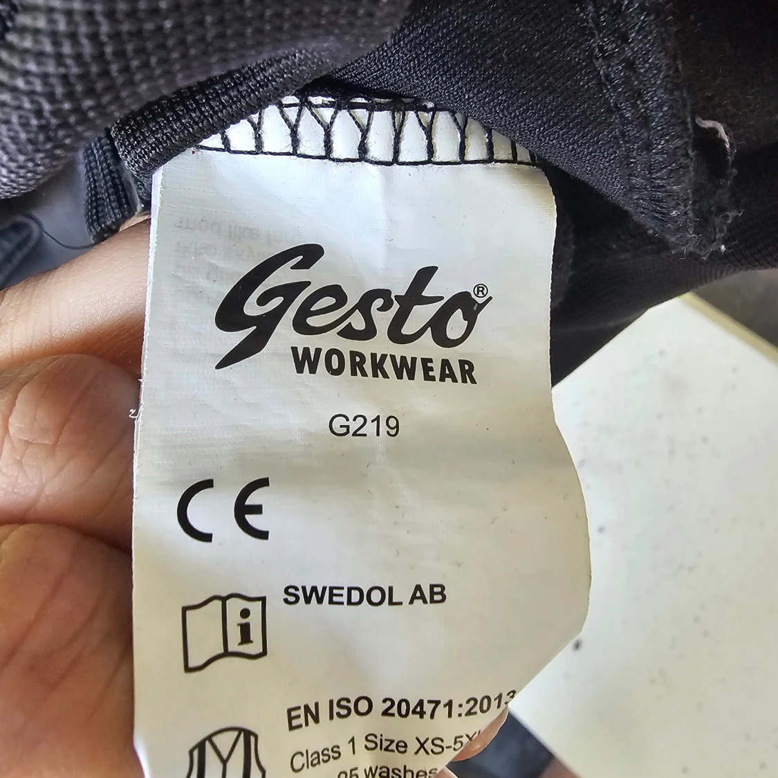 Svart och gul jacka från Gesto Workwear - 3
