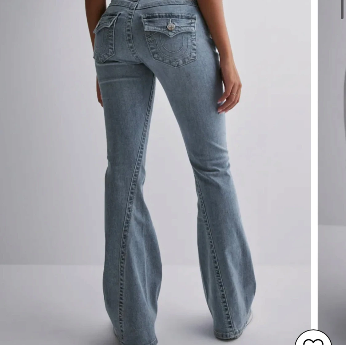 Blå bootcut jeans - 1