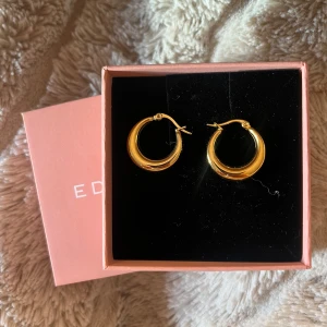 Guldiga hoops från Edblad  - Guldiga hoops från edblad i mycket bra skick! Nästan aldrig använda! 