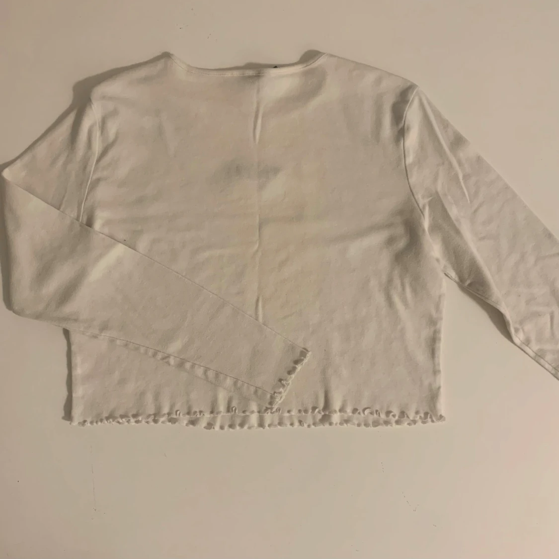 Vit långärmad topp - 1