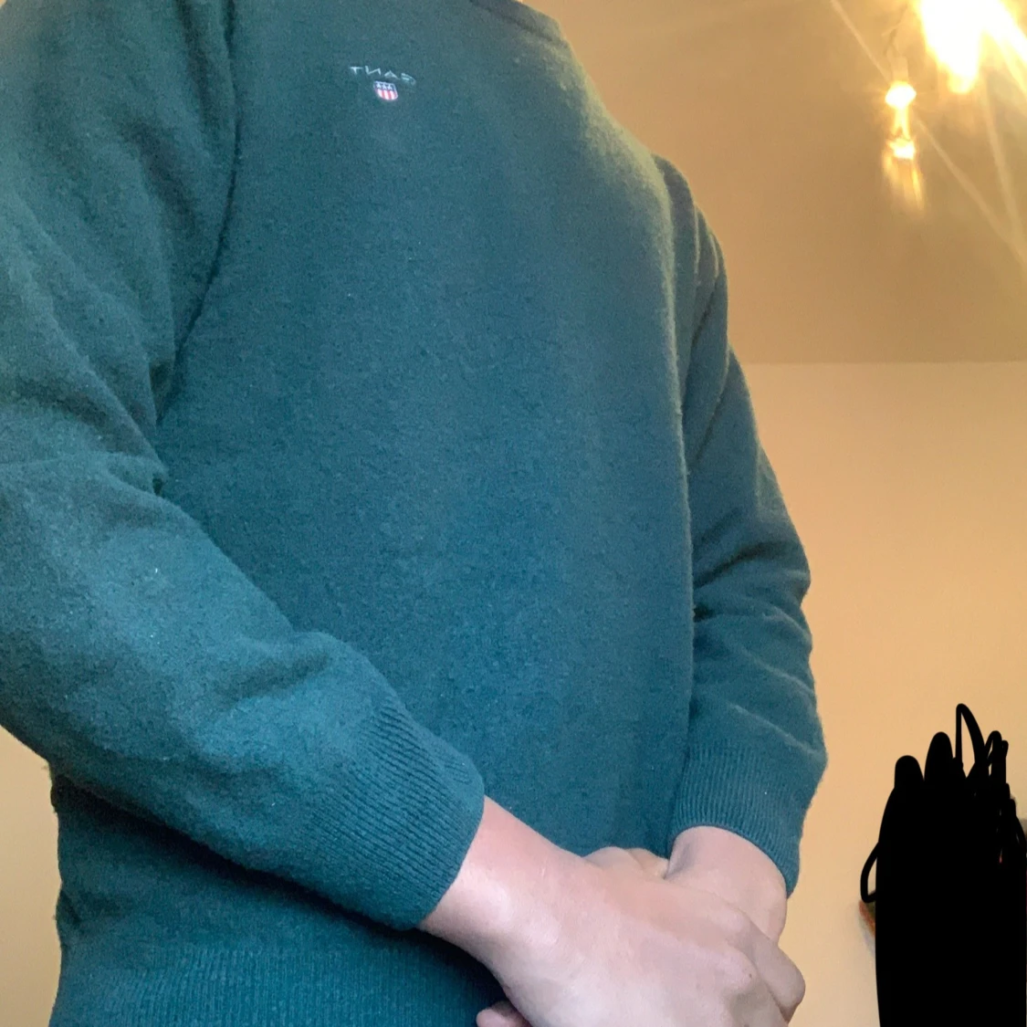 Mörkgrön ulltröja från GANT - 1