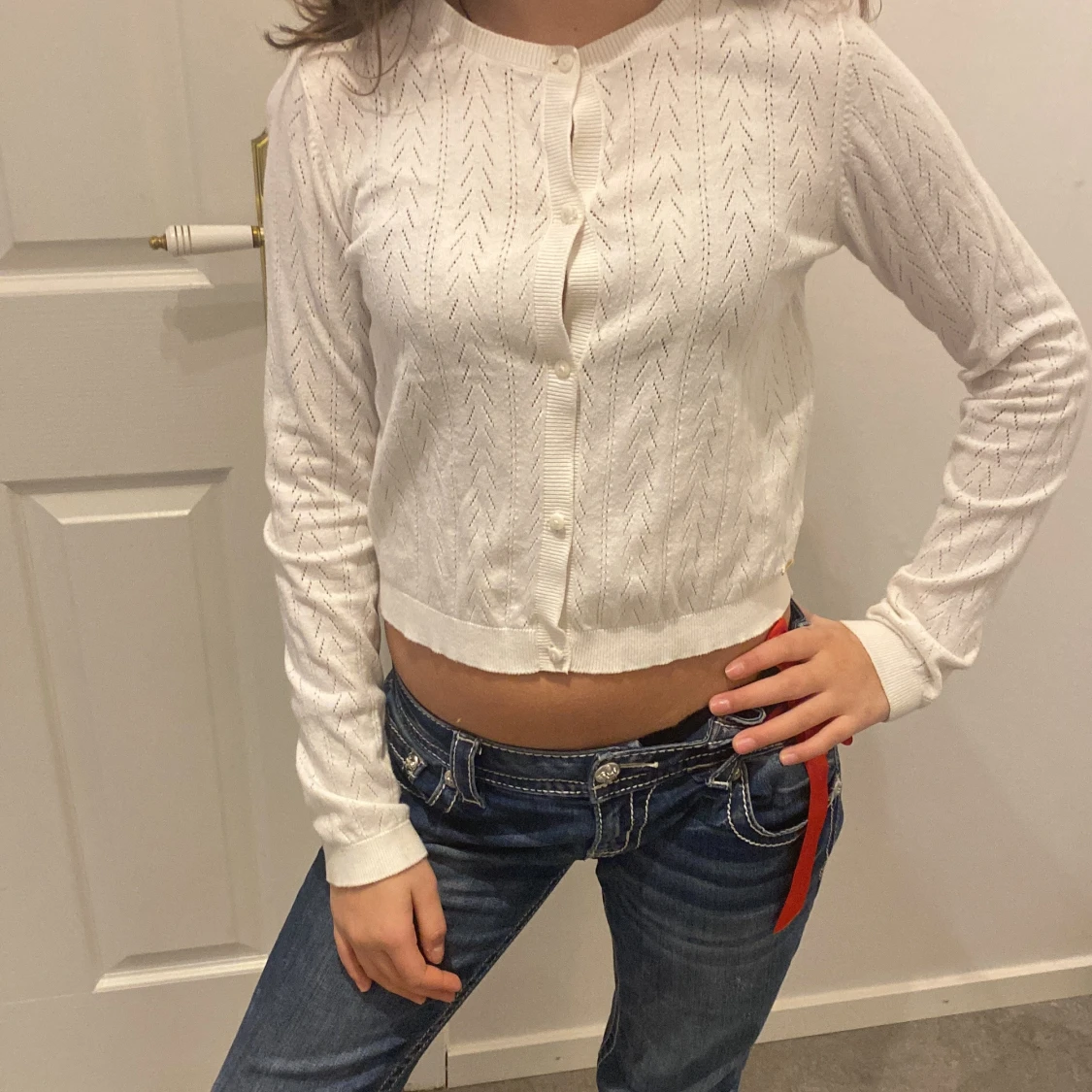 Vit kofta från Hampton Republic