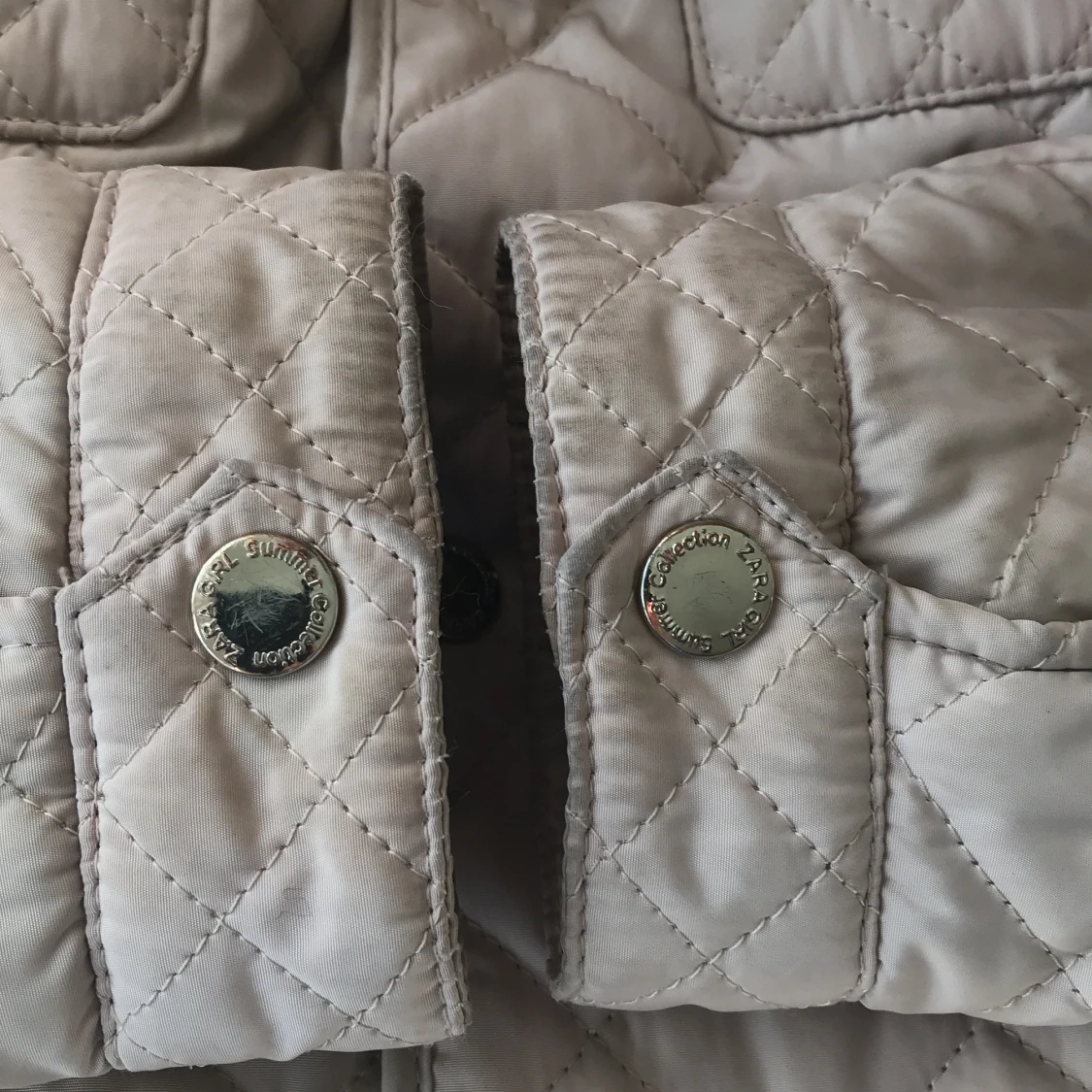 Beige quiltad jacka från Zara Girls - 3