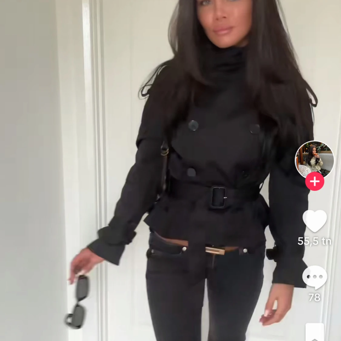 Trenchcoat med bälte - 2