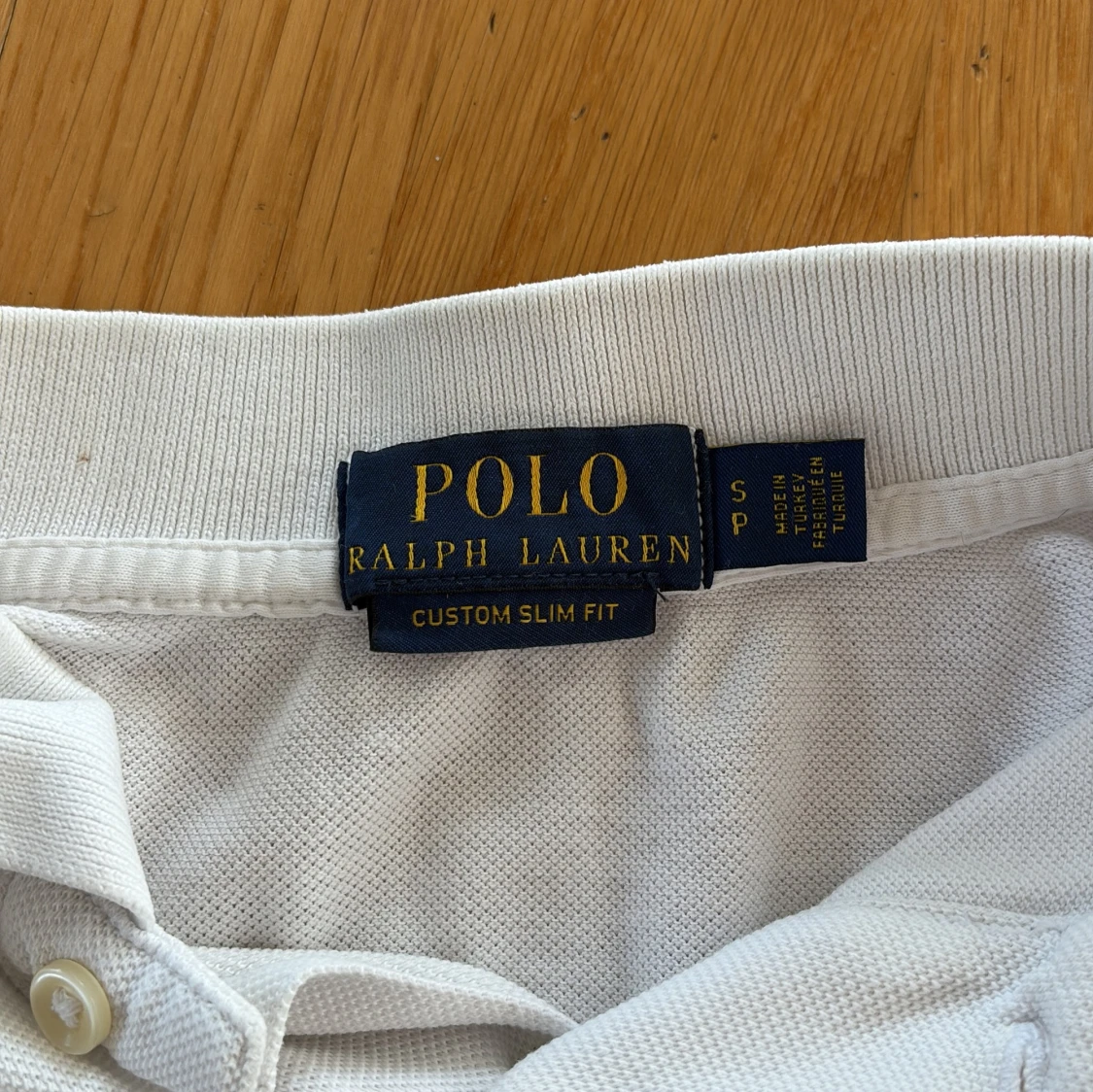 Vit kortärmad pikétröja från Ralph Lauren - 1