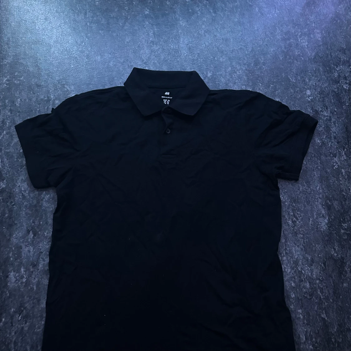 Svart pikétröja från H&M XS