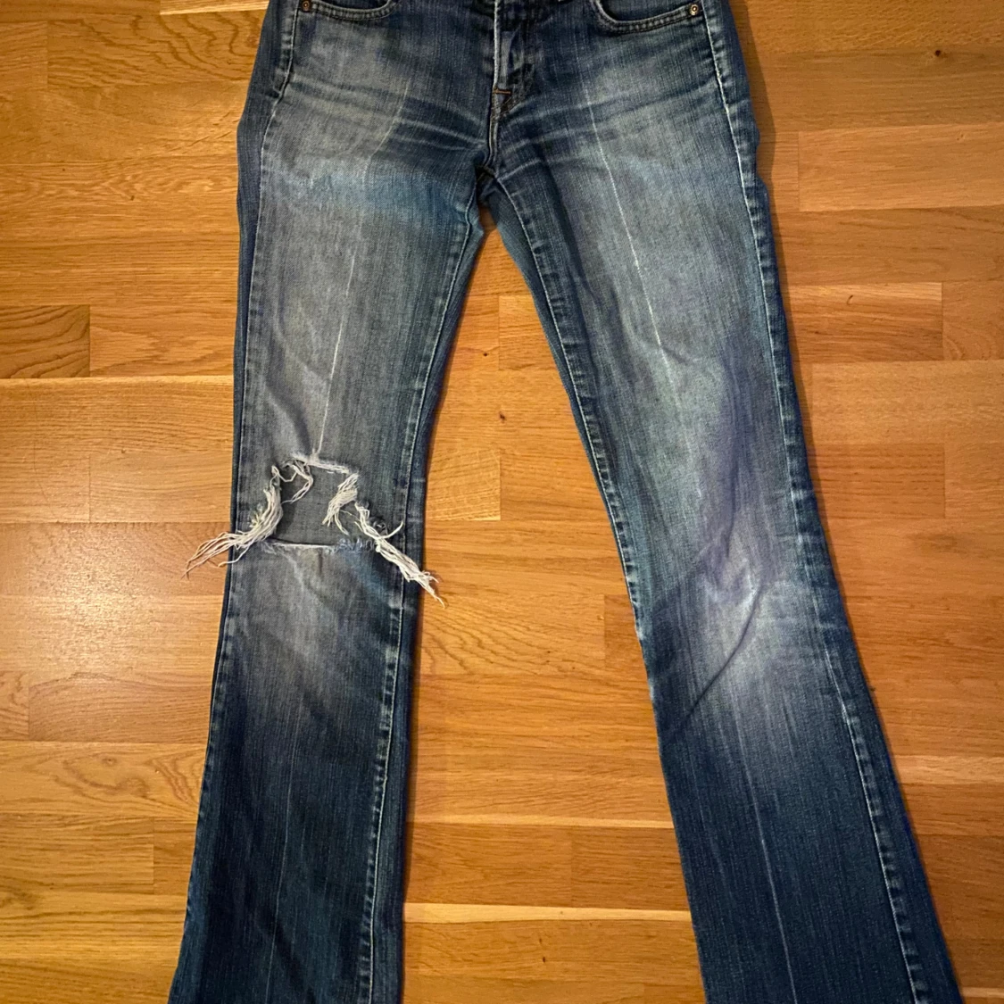 Replay bootcut jeans med slitningar - 3