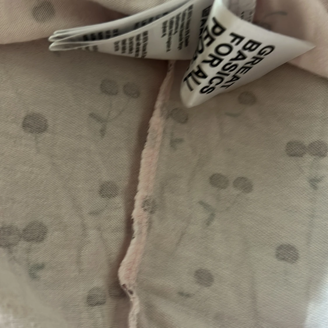 Ljusrosa vida byxor med körsbär - 4