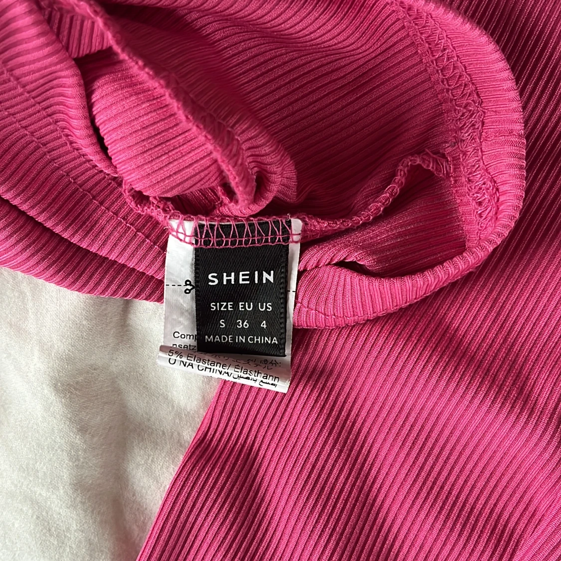 Ribbad rosa topp - 3