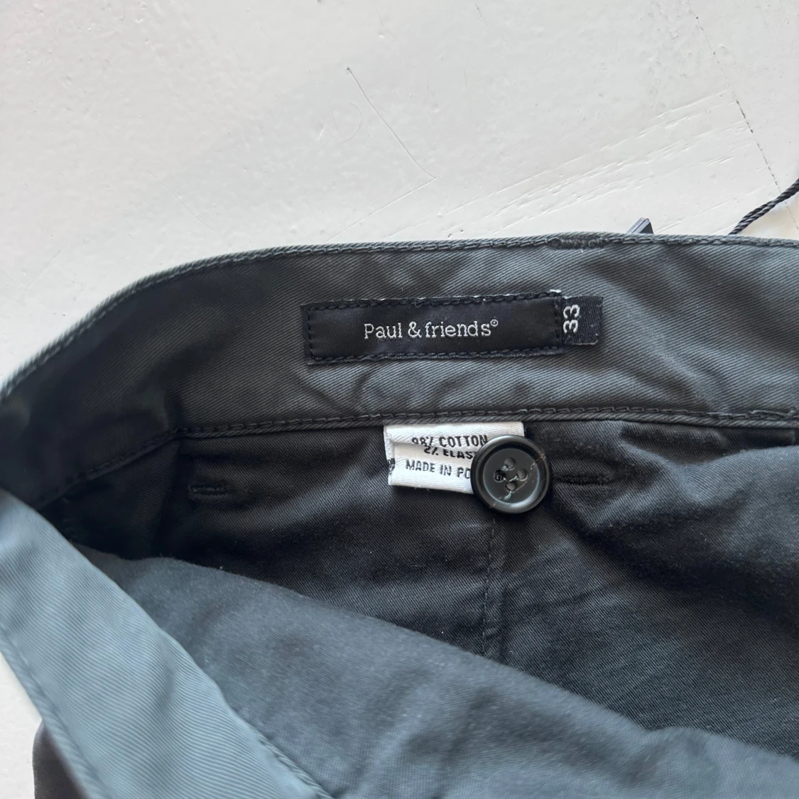 Mörkgrå chinos från Paul & friends - 1