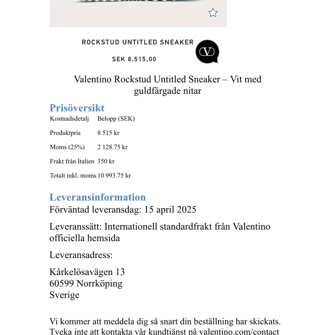 Valentino Rockstud Untitled sneakers vit - 4