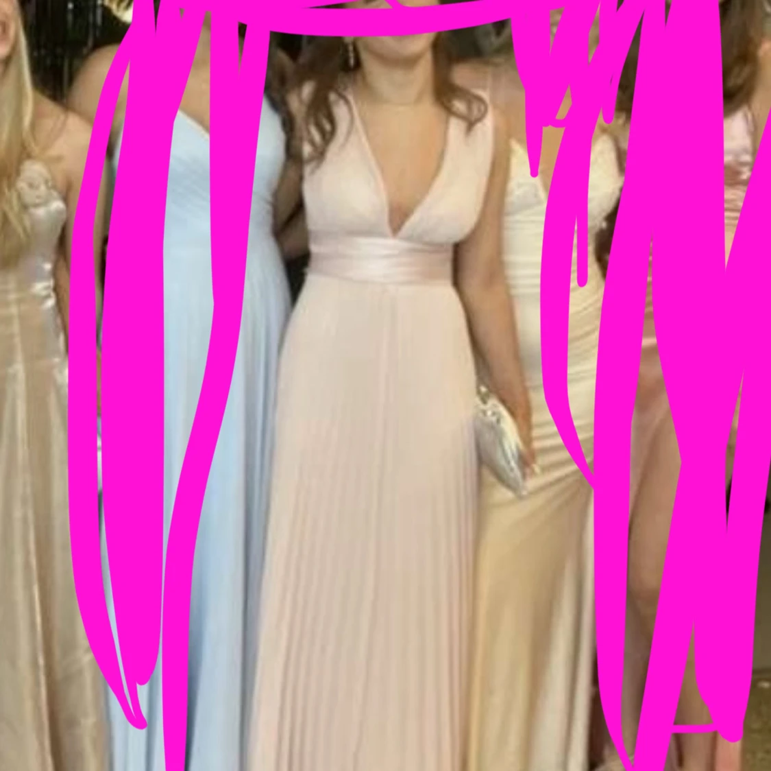 Ljusrosa långklänning - 2