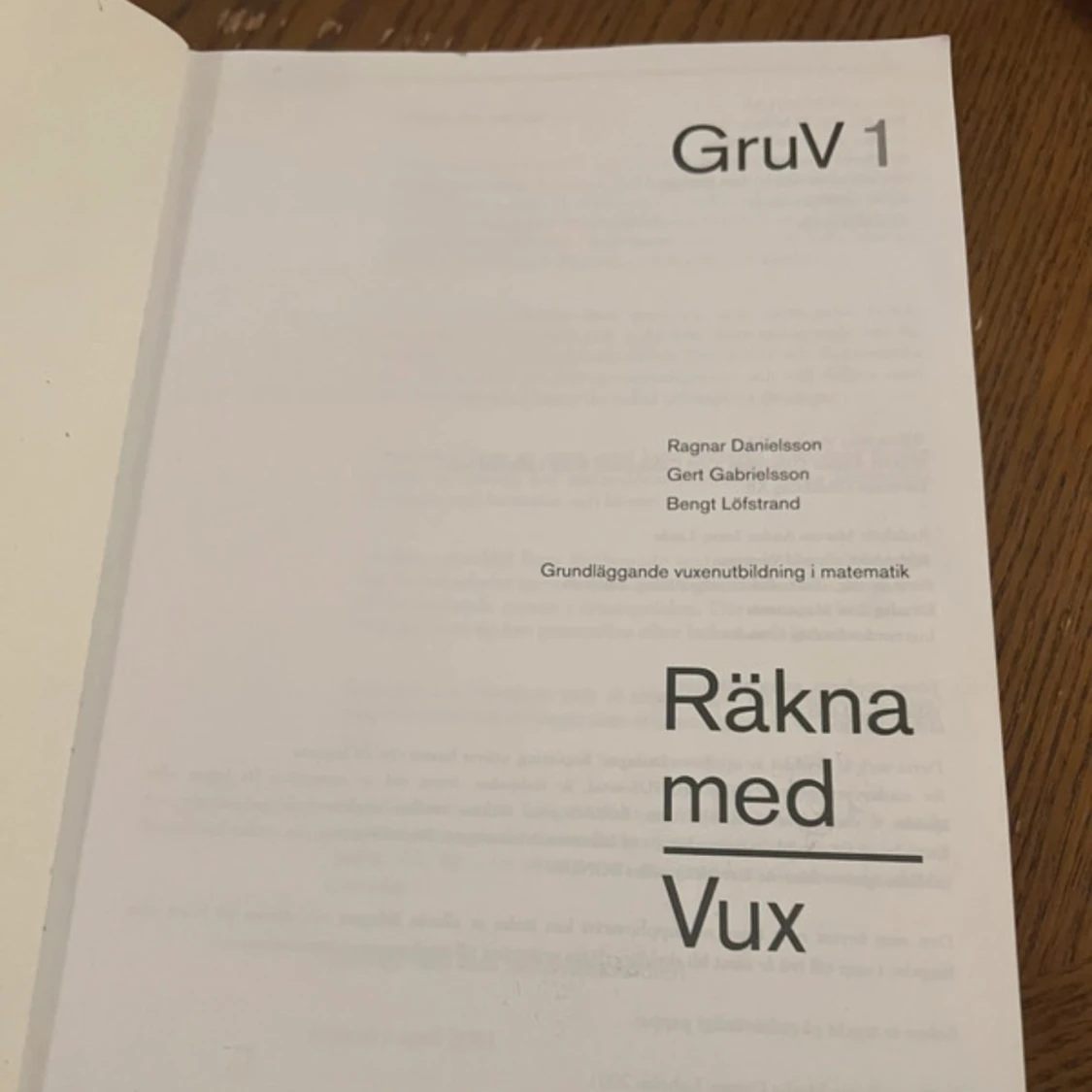 Räkna med Vux GruV 1 - 2
