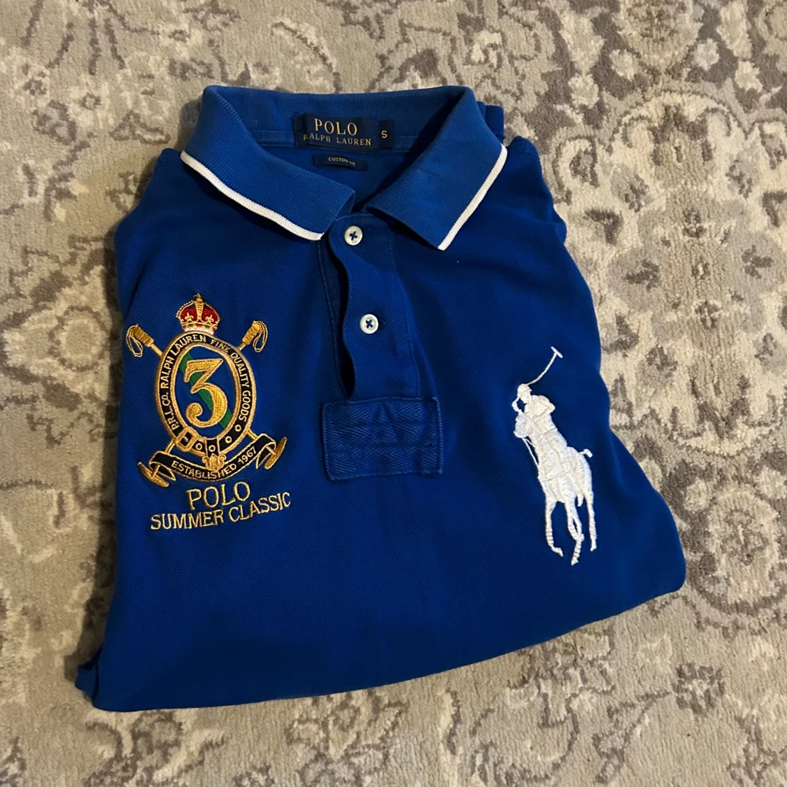 Blå pikétröja Polo Ralph Lauren S - 2