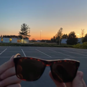 Bruna wayfarer-solglasögon i plast - Snygga solglasögon i klassisk wayfarer-modell med brunmelerad båge och mörka glas. Ramen har en stilren och tidlös look som passar till de flesta outfits. Perfekta för soliga dagar och ger en cool vibe.