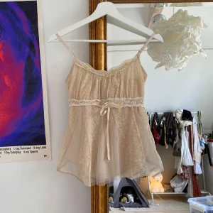 Vintage babydoll topp paljetter spets - Såld