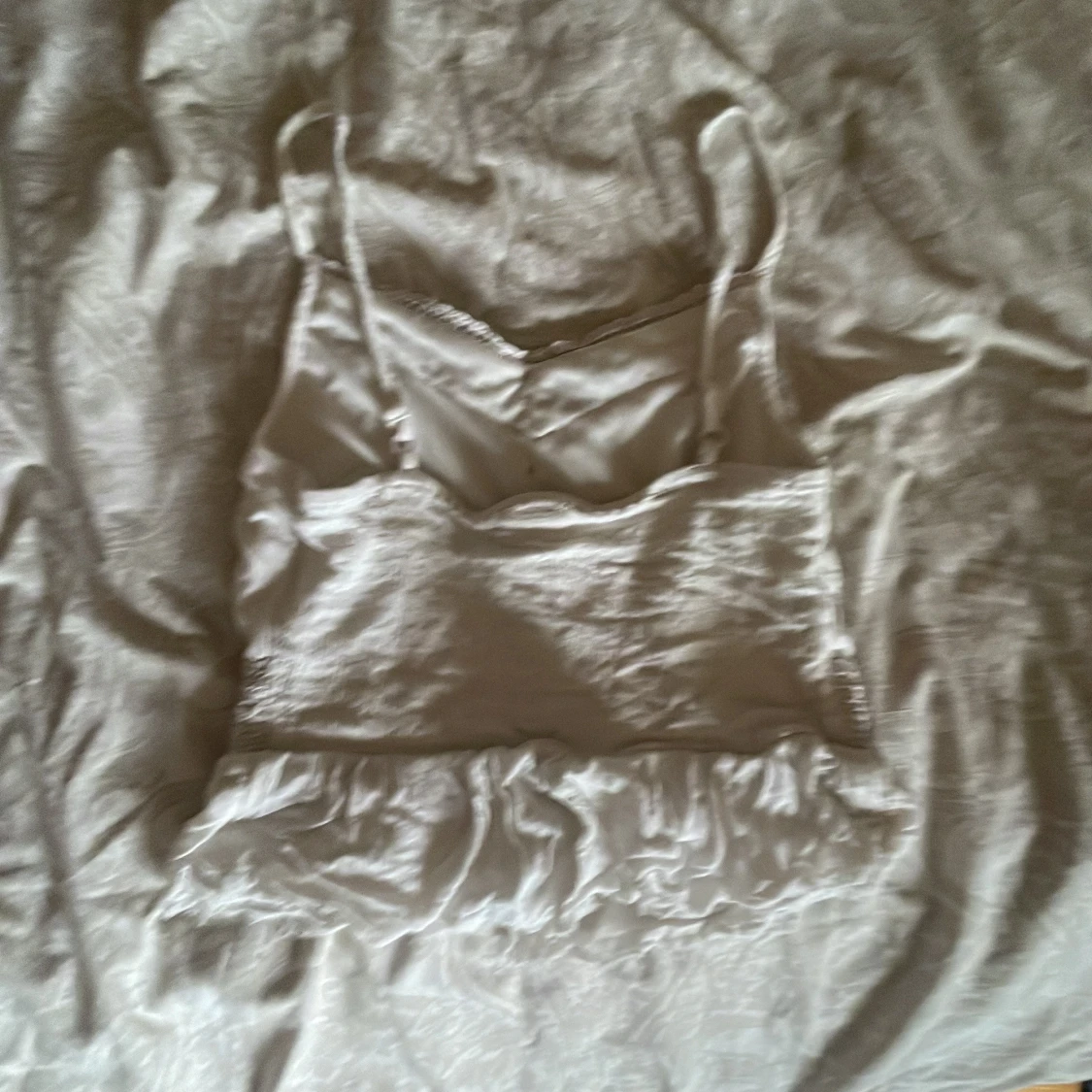 Vit spetsdetaljerad linnetopp Lindex - 1