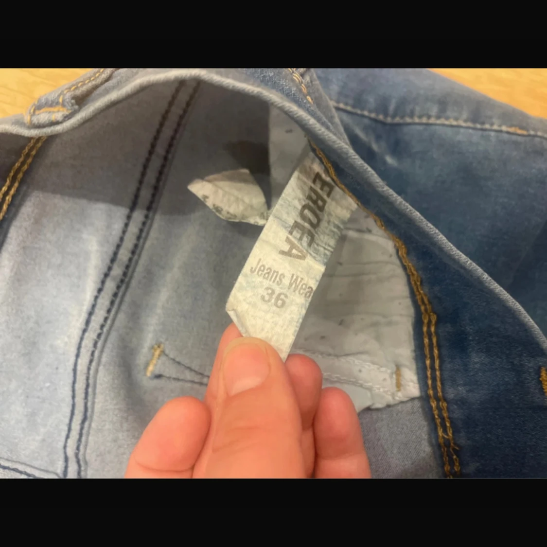 Blå skinny jeans från Erofa, stl 36 - 3