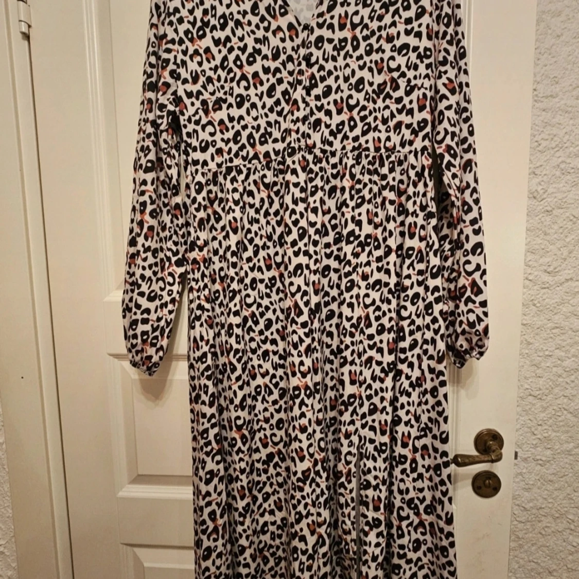 Leopardmönstrad långklänning Sheilay XL