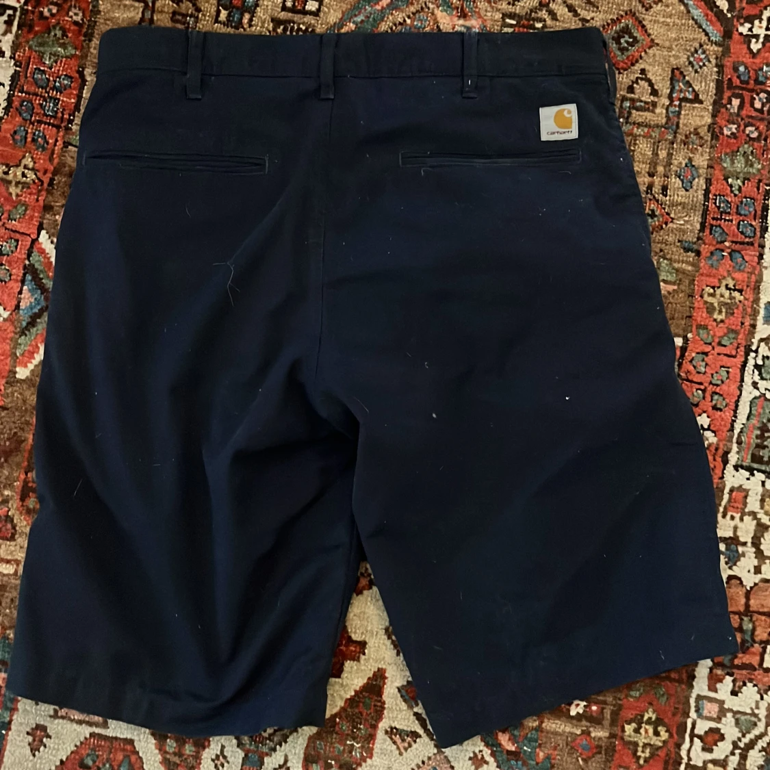 Mörkblå Carhartt Presenter shorts - 1