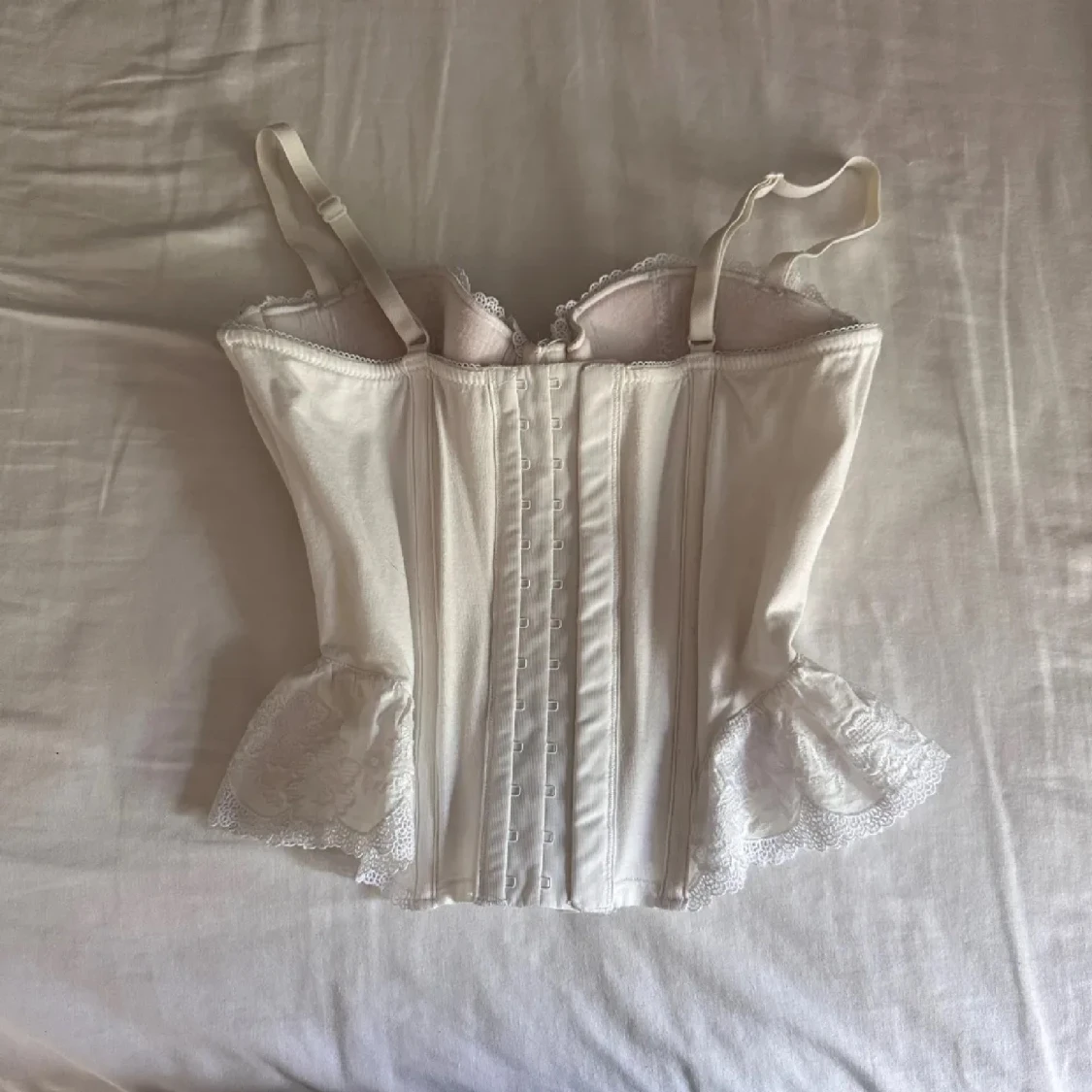 Vit korsett topp - 3