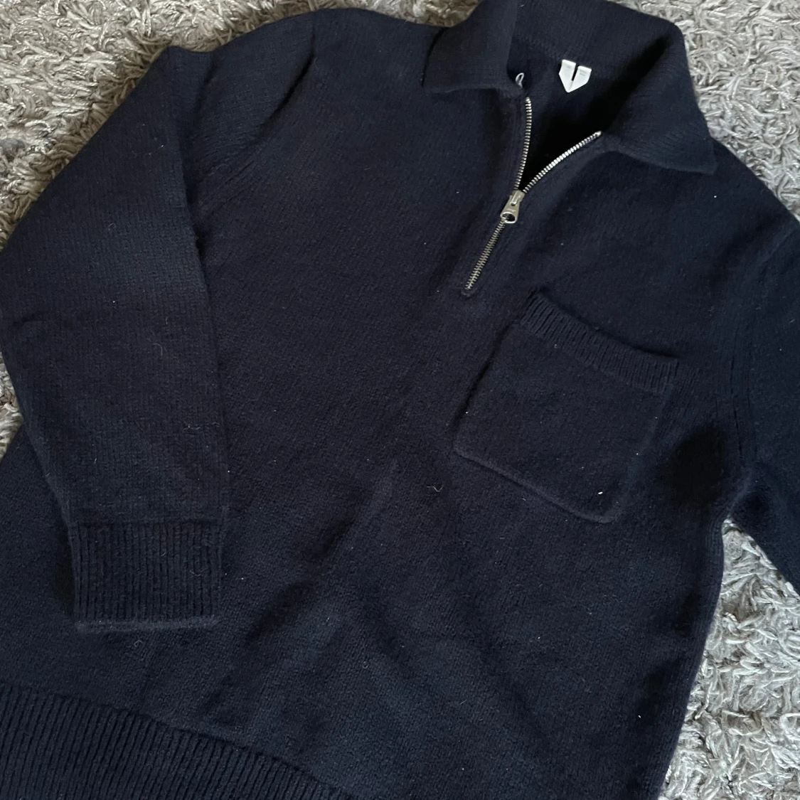 Bomullströja med dragkedja Arket - 3