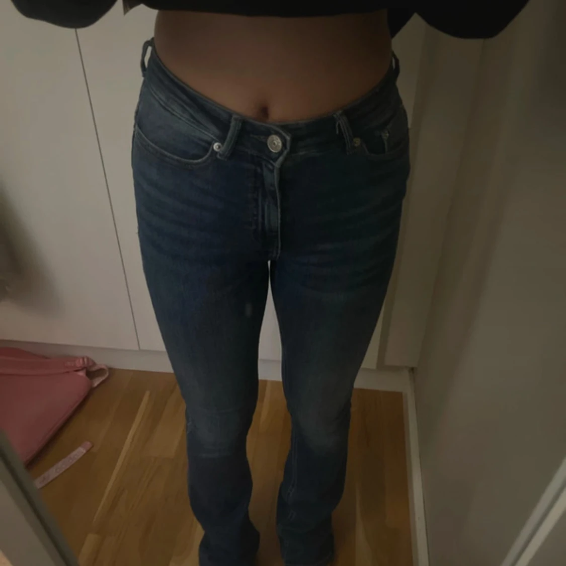 Blå bootcut jeans från ONLY XS