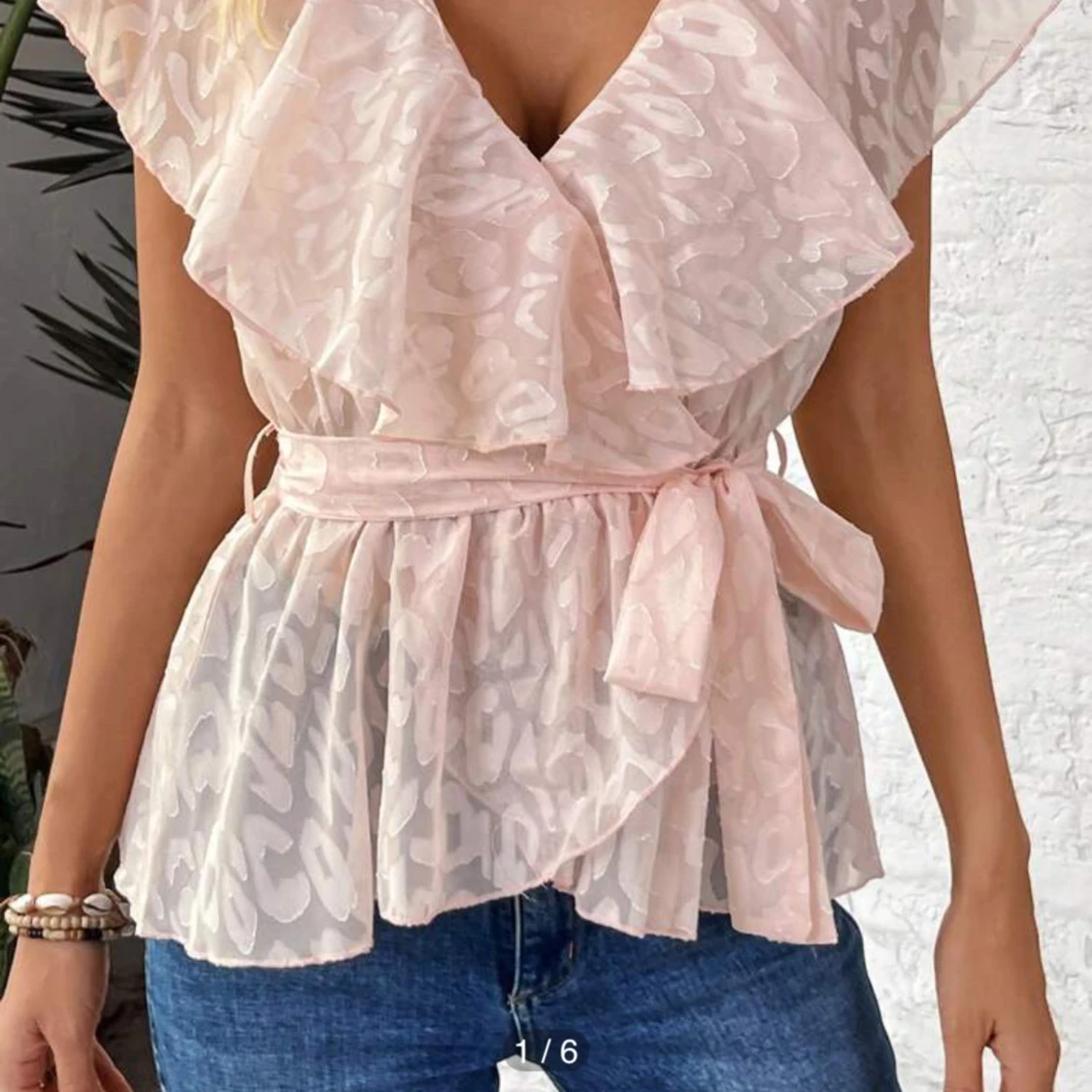 Rosa leopard blus - 1