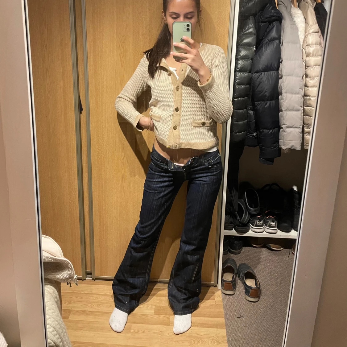 Lågmidjade bootcut jeans  - 3
