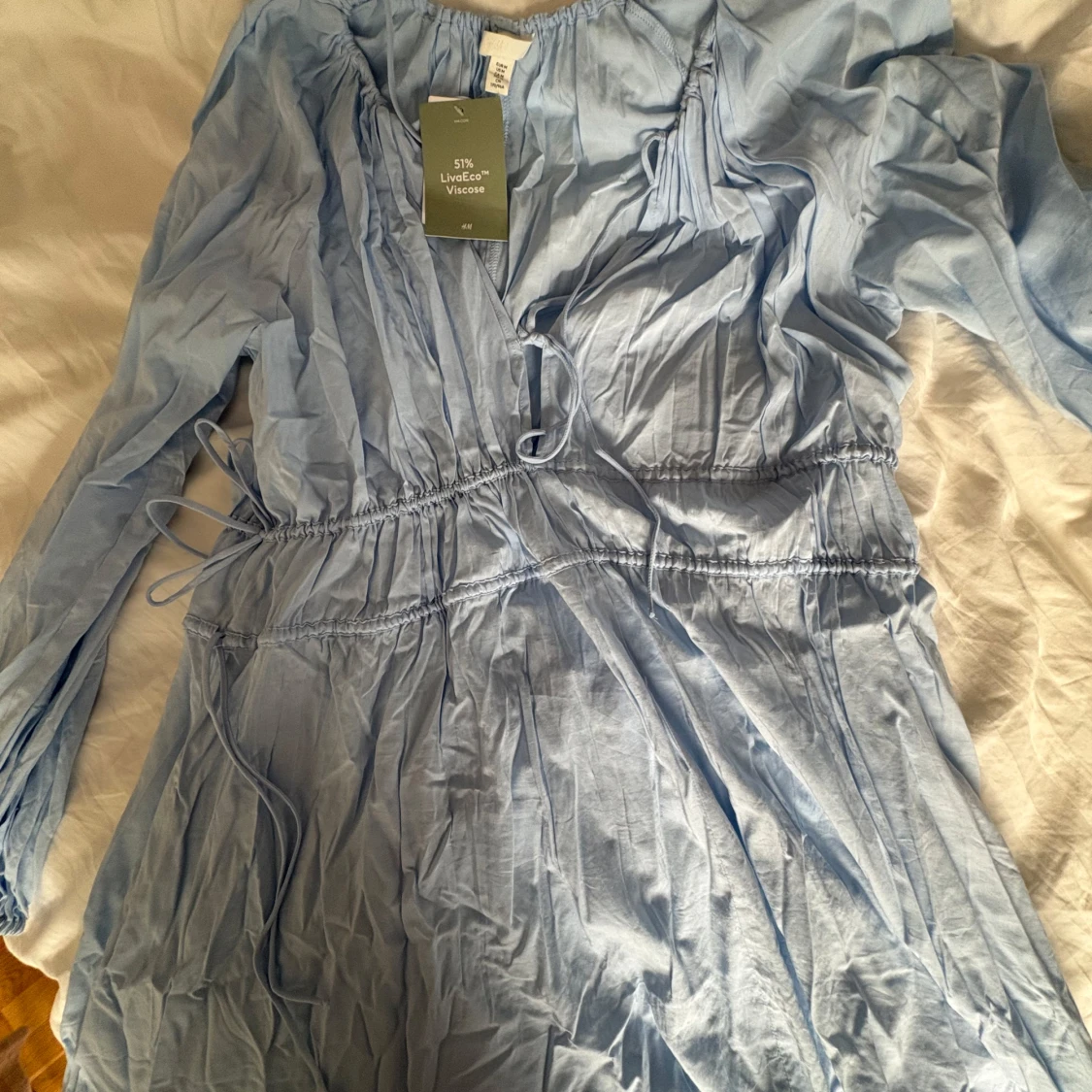 Ljusblå klänning från H&M