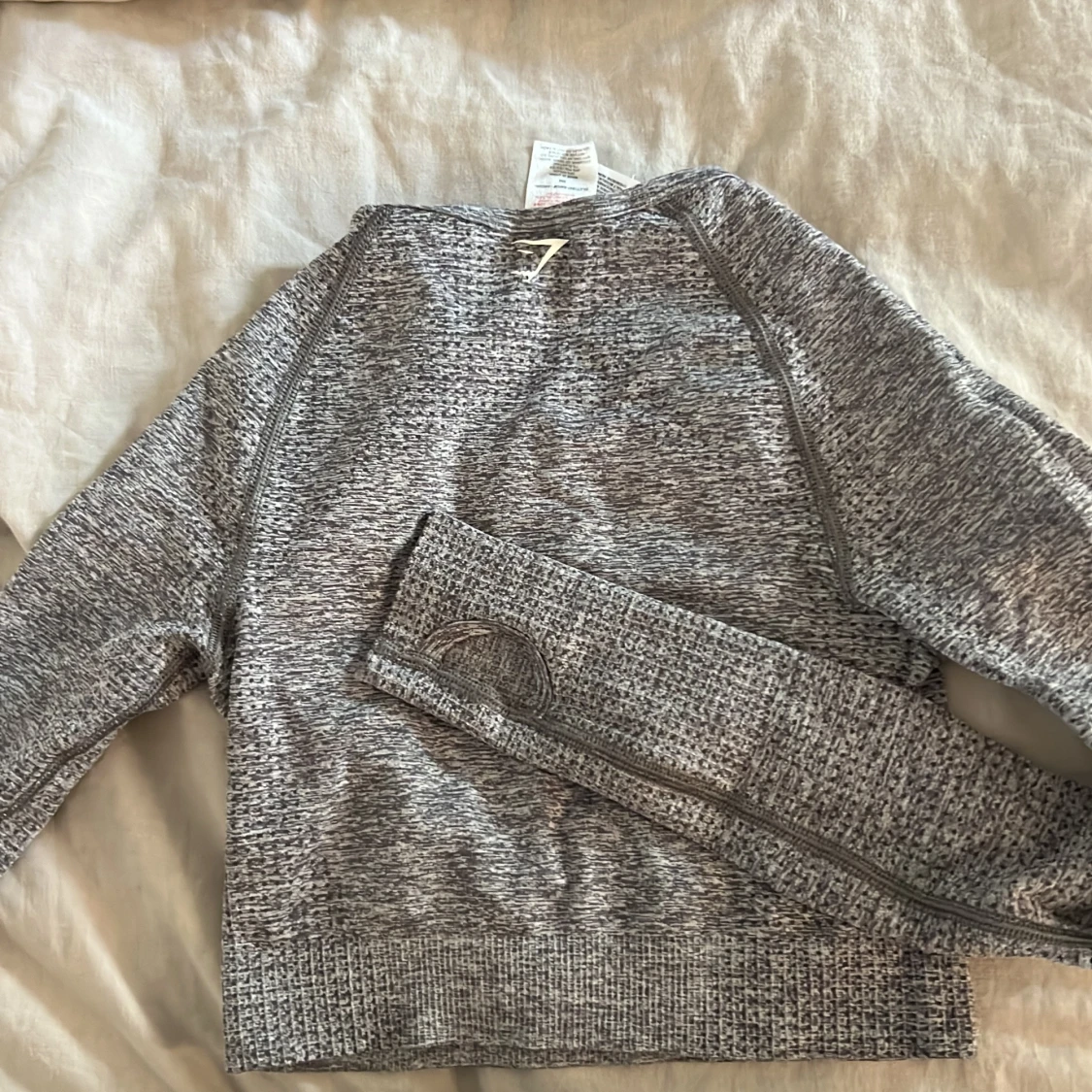 Grå melerad tröja från Gymshark - 1