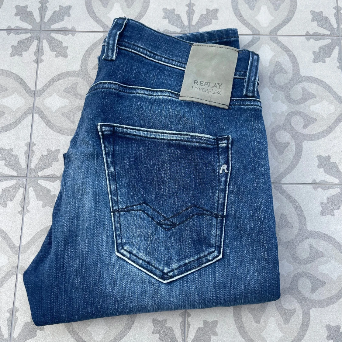 Blåa Replay Grover jeans