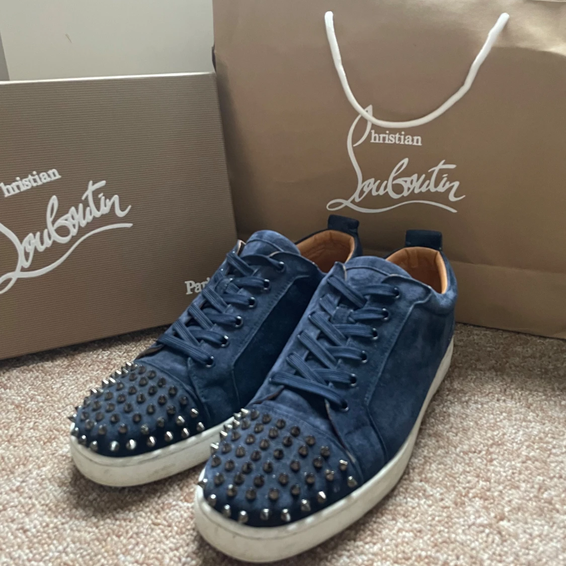 Christian Louboutin Mörkblå Louis Sneaker - 3