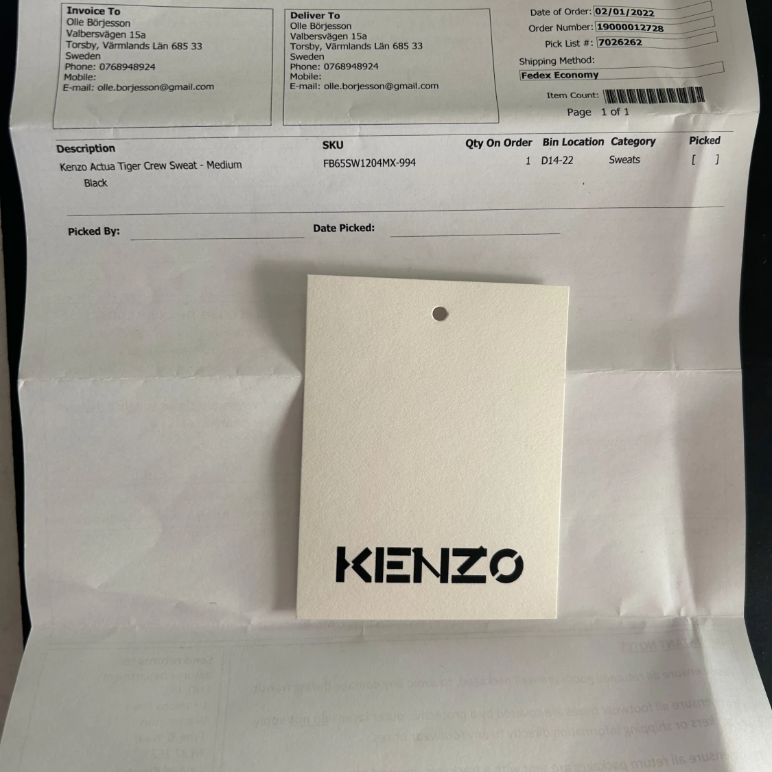 Kenzo långärmad tröja - 3