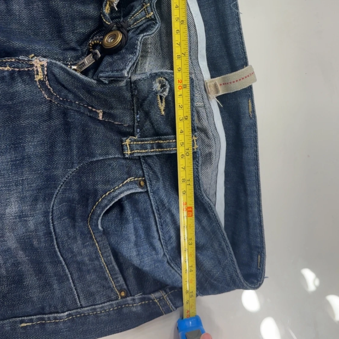 Blå bootcut jeans - 2