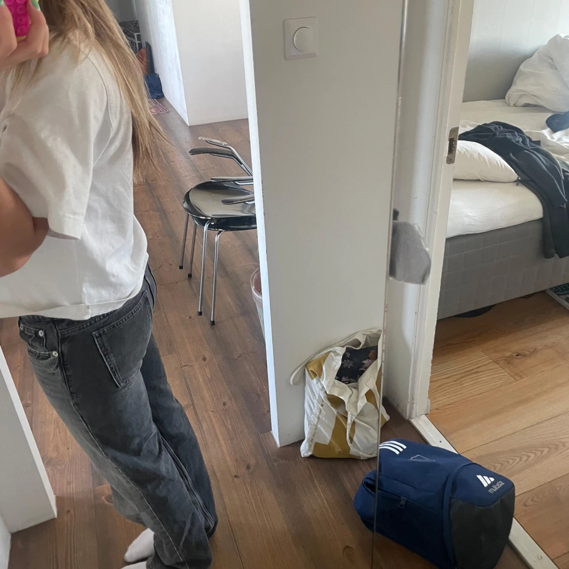 Grå jeans - 1