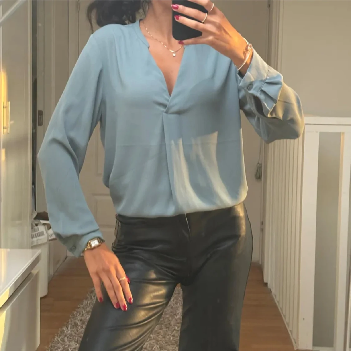 Blus i härlig vårfärg - 1