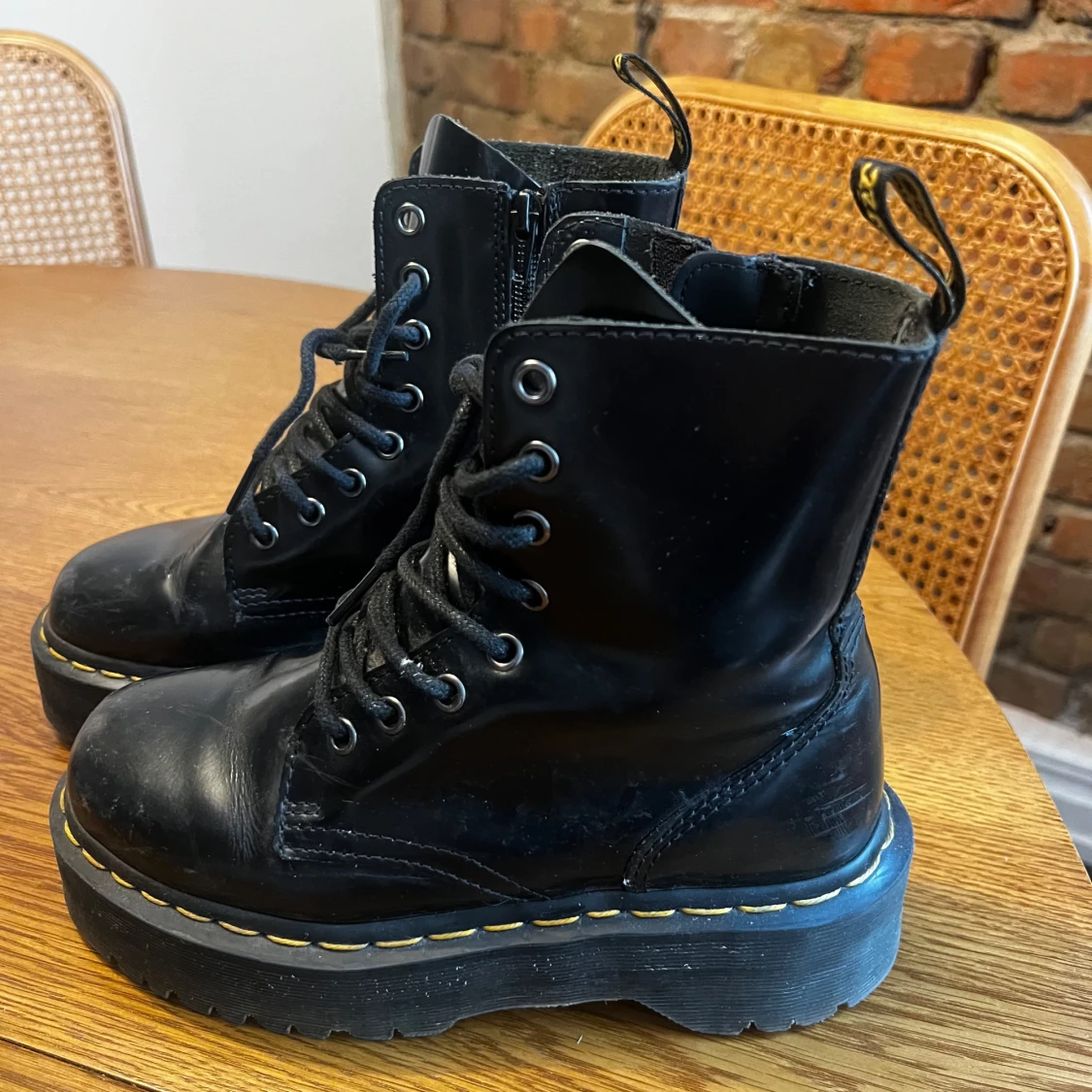 Jadon Smooth-Läder Platform Boots Dr.Martens - 1