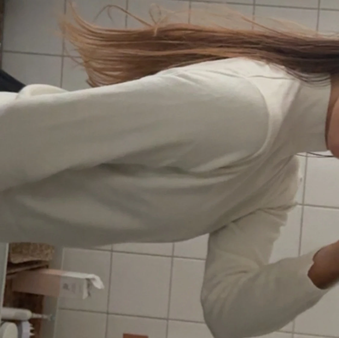 Vit polotröja med lång ärm - 2