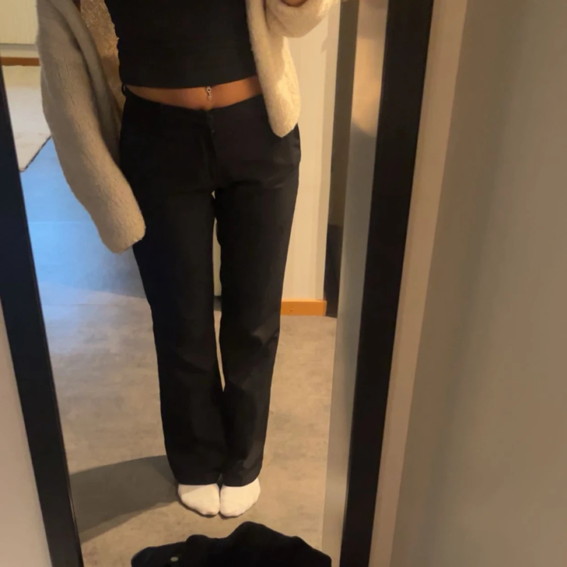 Lågmidjade kostymbyxor