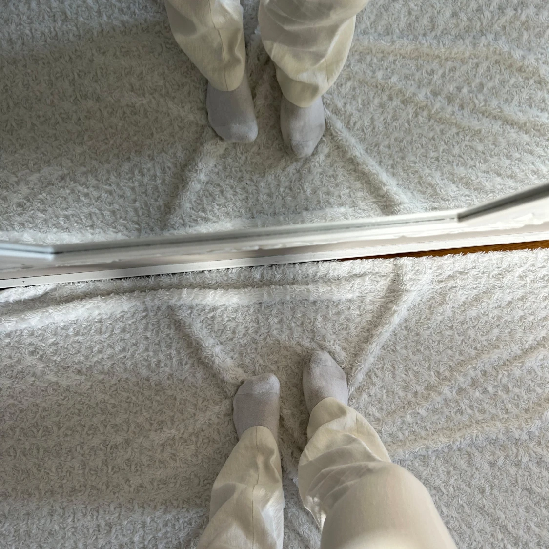 Vita bootcut kostymbyxor - 1