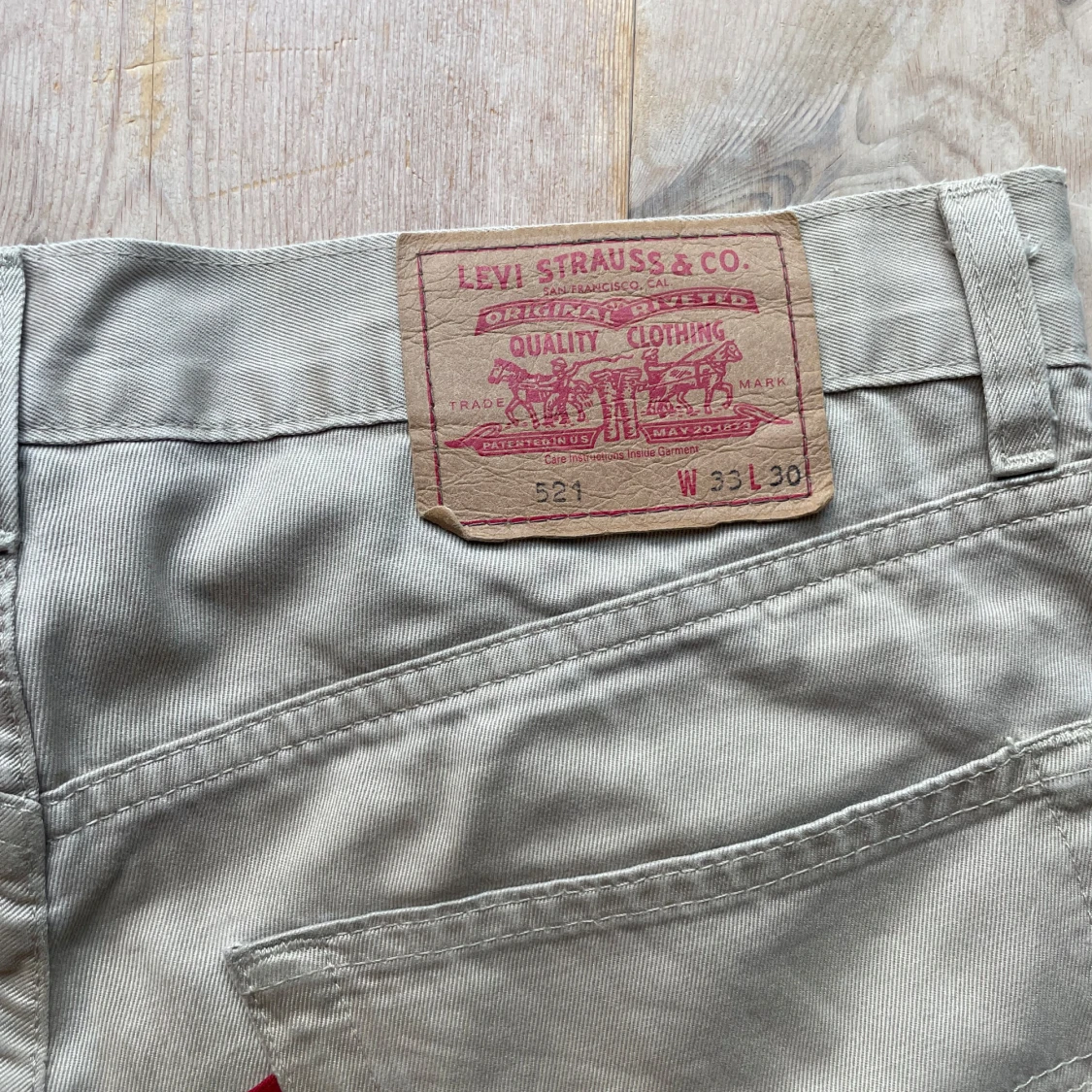 Beige Levi's 521 shorts i bomull - 2
