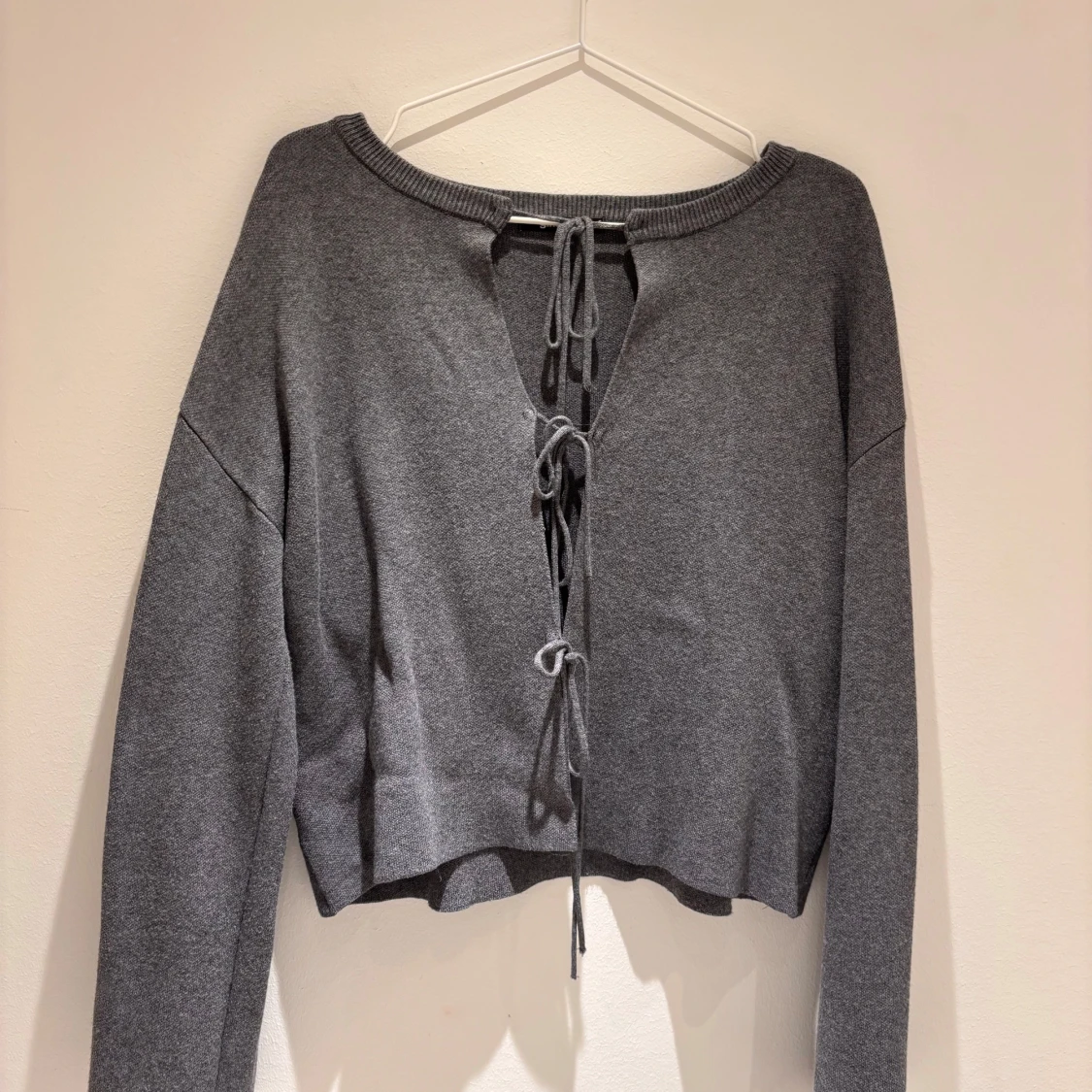 Knitted tie cardigan  - 1