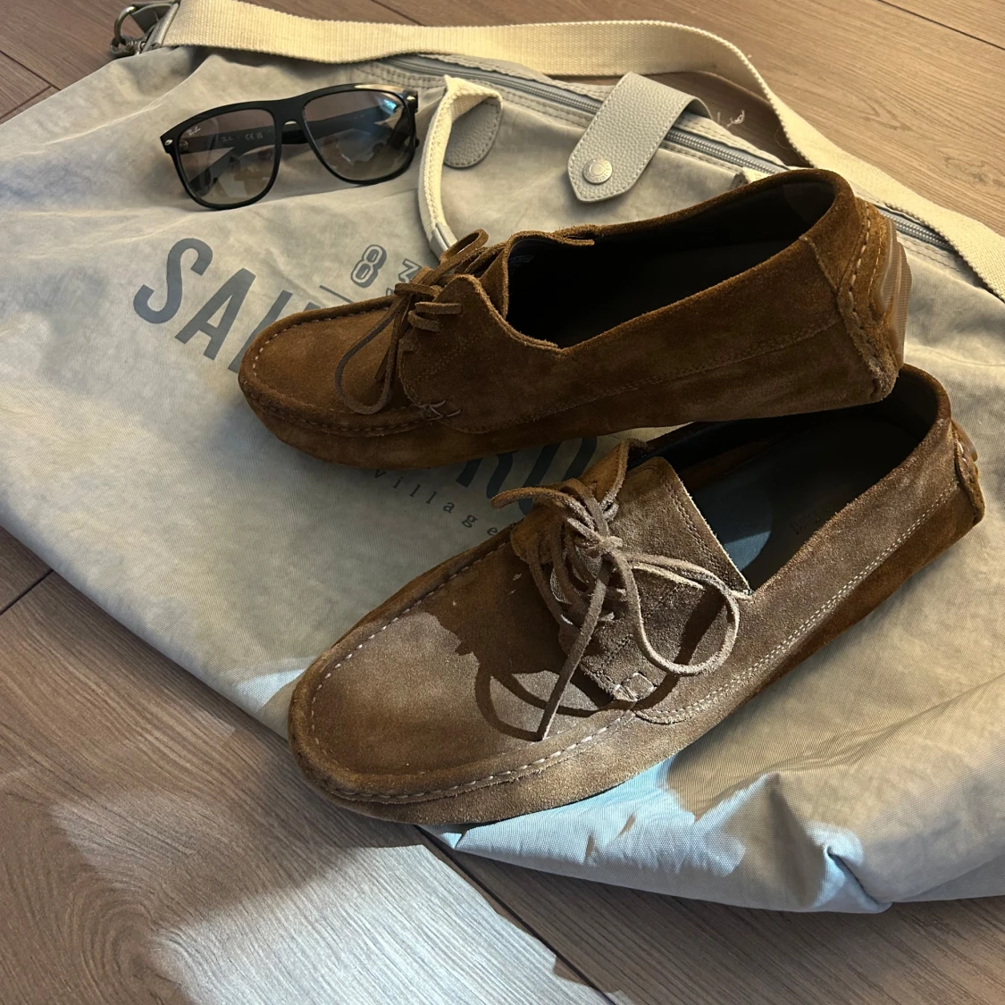 Bruna mockaloafers från Massimo Dutti - 1