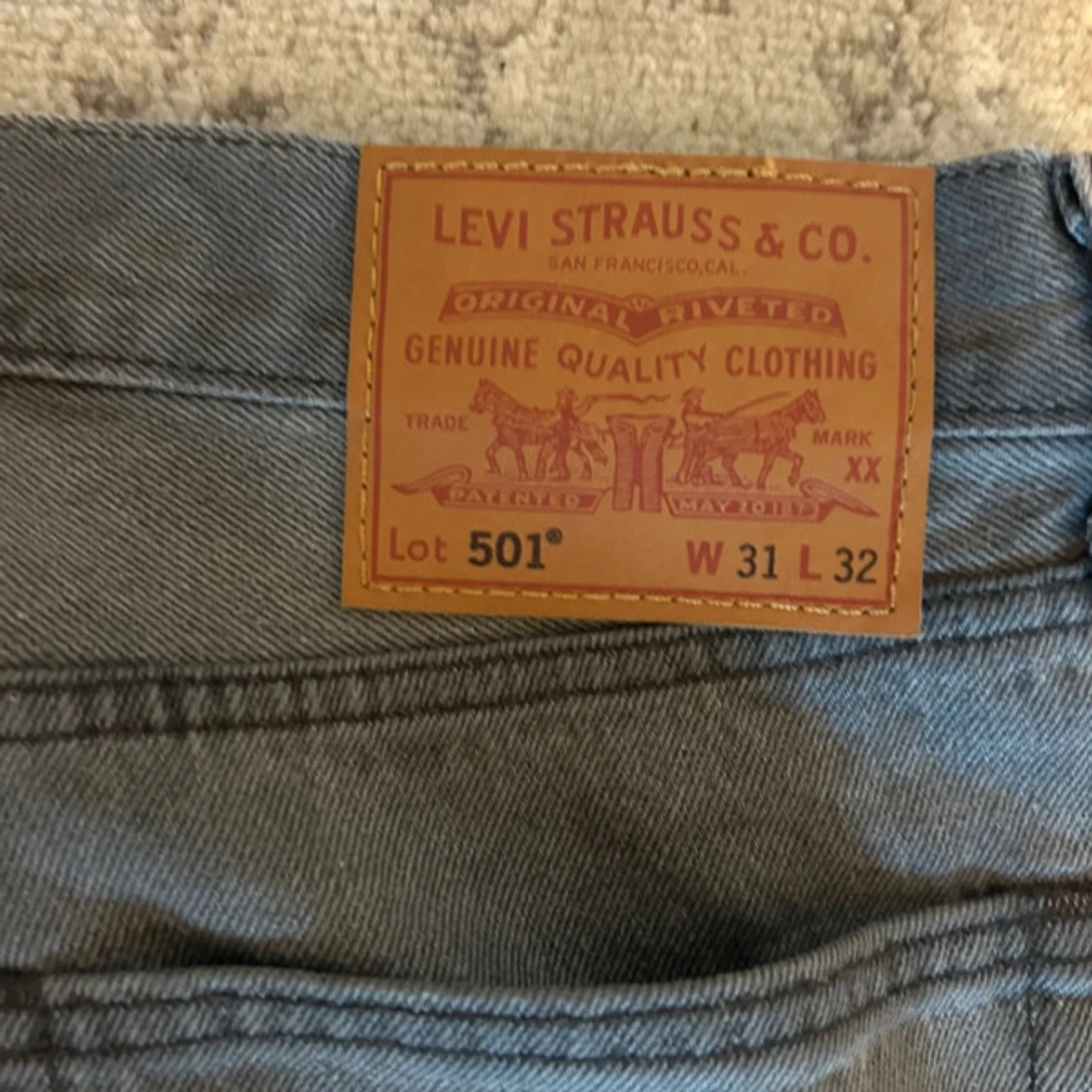 Levi's Premium grå jeans 501 straight - 4