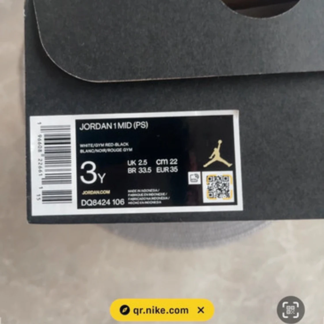 Nike Air Jordan 1 Mid blå/vit - 4