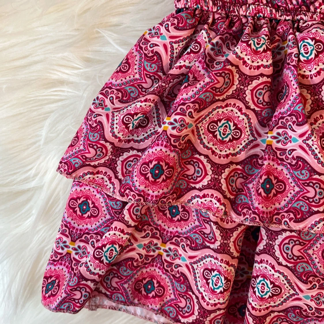 Rosa mönstrad kortkjol Meet x Tiger - 2