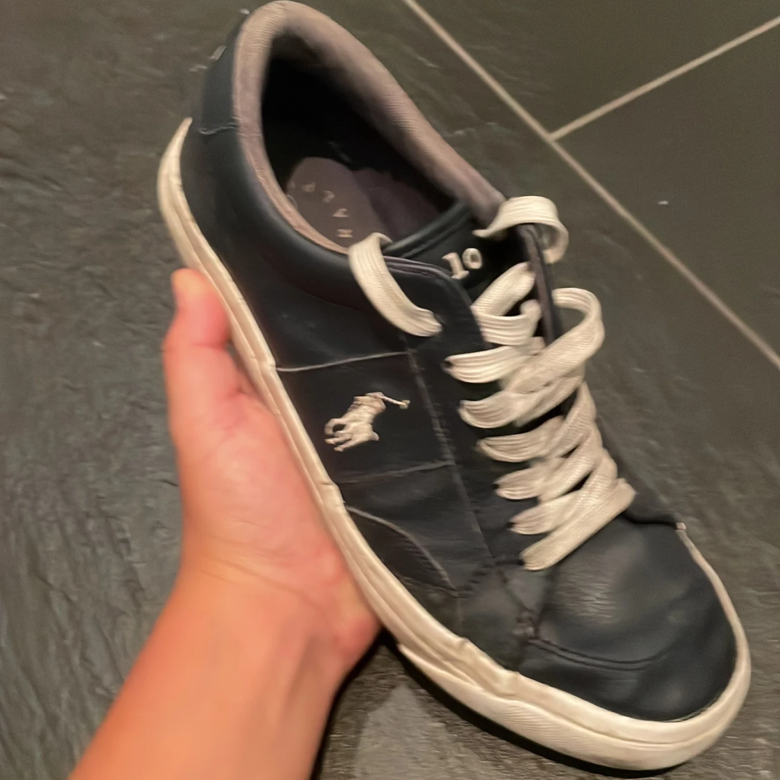 Mörkblå sneakers från Polo Ralph Lauren med Box - 1
