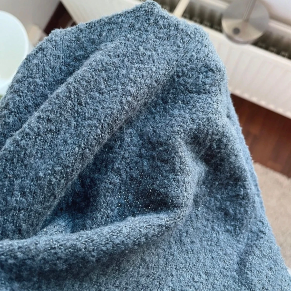 Mörkgrå loose stickad tröja - 1