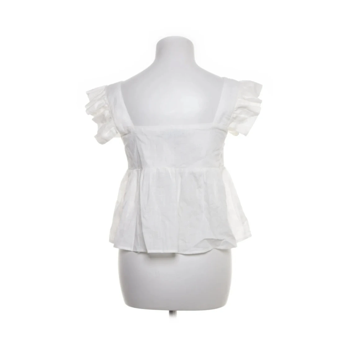 Vit volangblus från SHEIN XS - 1